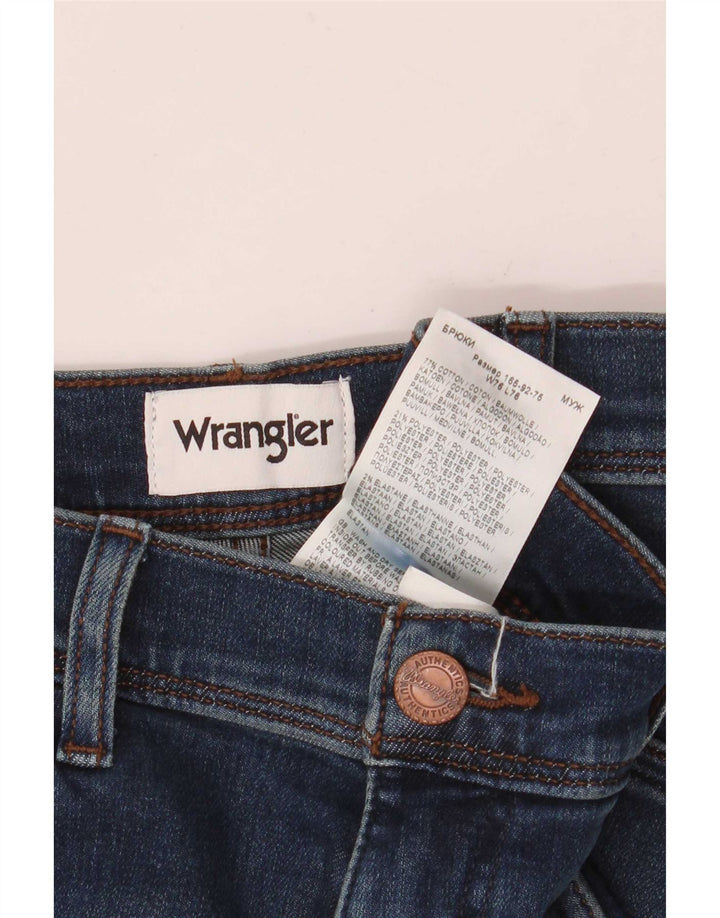Wrangler Herren Texas Slim Jeans W30 L30 Marineblau Baumwolle