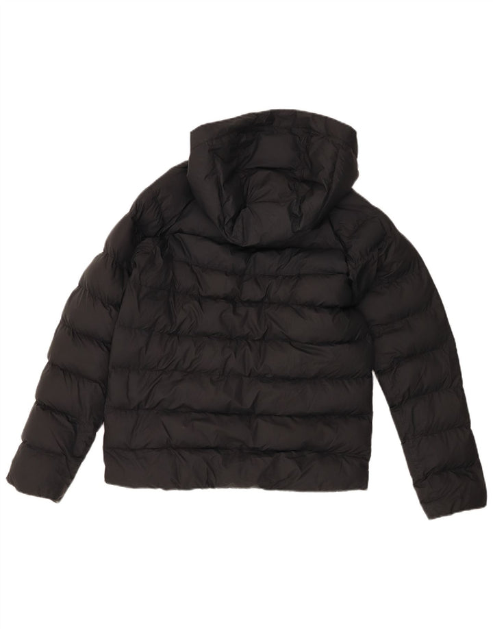 Nike Wattierte Jacke mit Kapuze für Jungen, 12–13 Jahre, Größe L, Schwarz, Polyester