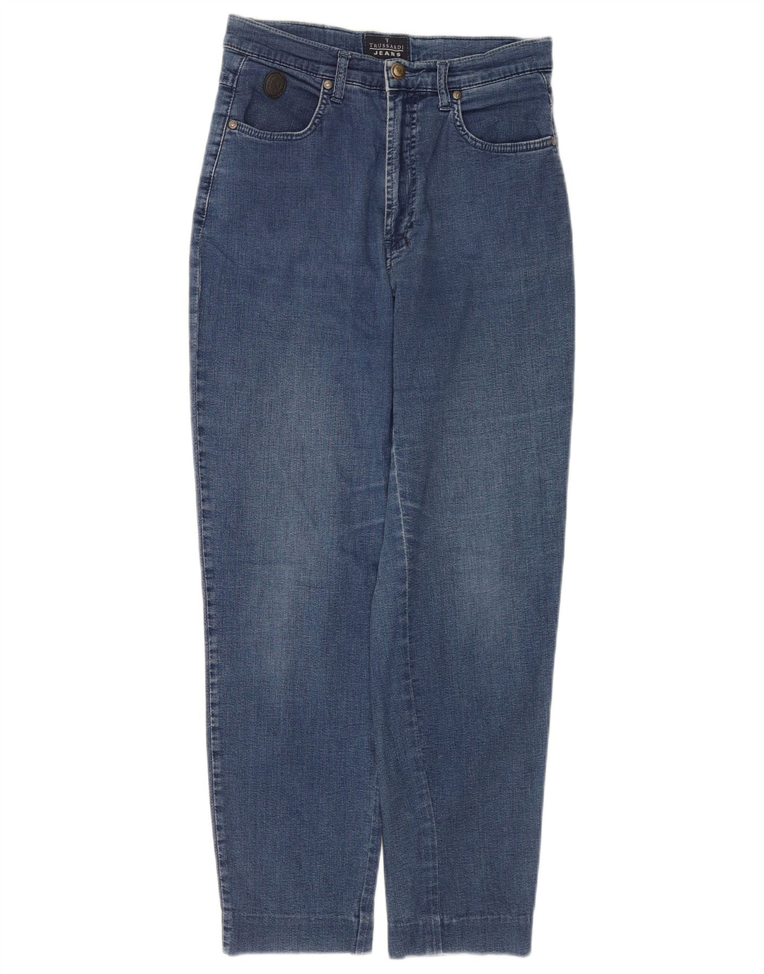 Trussardi Damen Tapered Jeans IT 43 Medium W29 L28 Blau