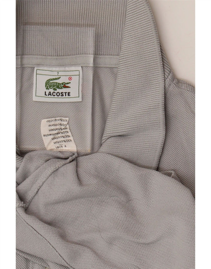 LACOSTE Mens Polo Shirt Size 7 2XL Grey Cotton Vintage Lacoste and Second-Hand Lacoste from Messina Hembry 