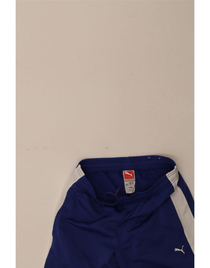 PUMA Womens Tracksuit Trousers UK 10 Small Blue Colourblock Polyester Vintage Puma and Second-Hand Puma from Messina Hembry 