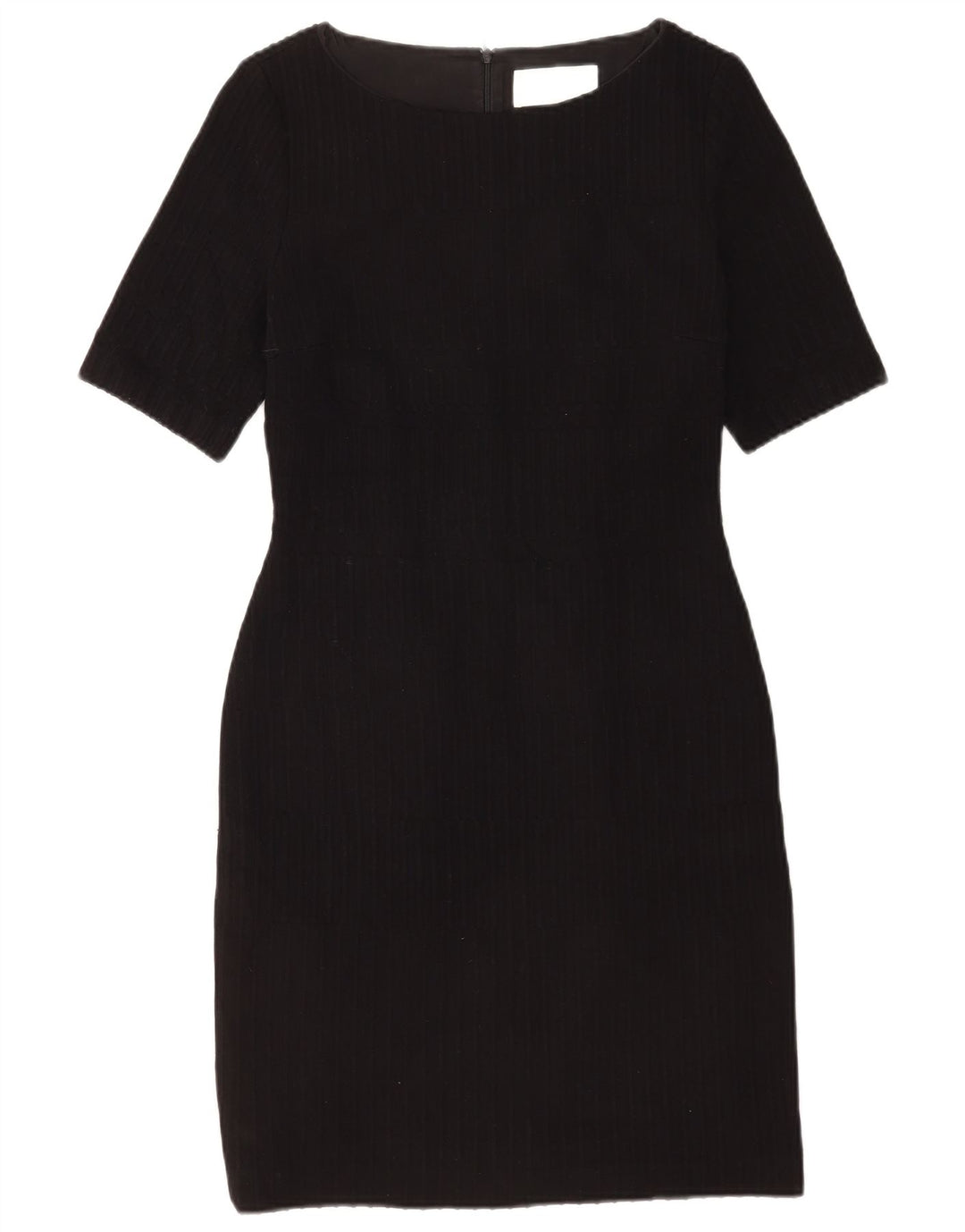 Hugo Boss Damen Etuikleid UK 12 Medium Schwarz gestreift