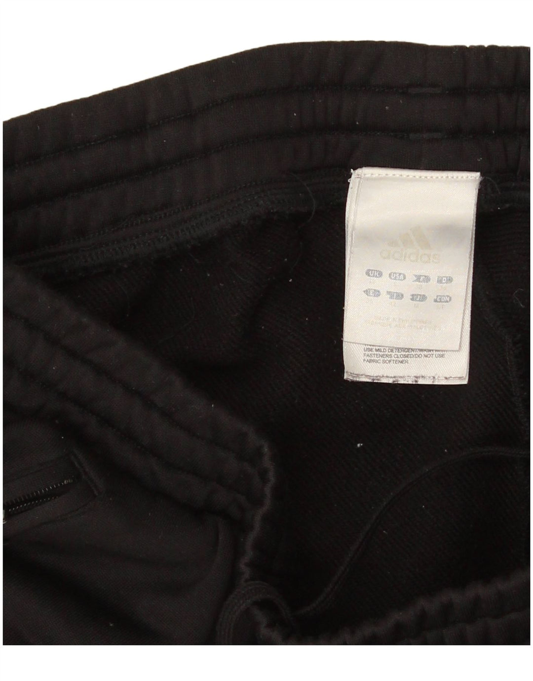 Adidas Damen Trainingshose UK 10 Small Schwarz Polyester