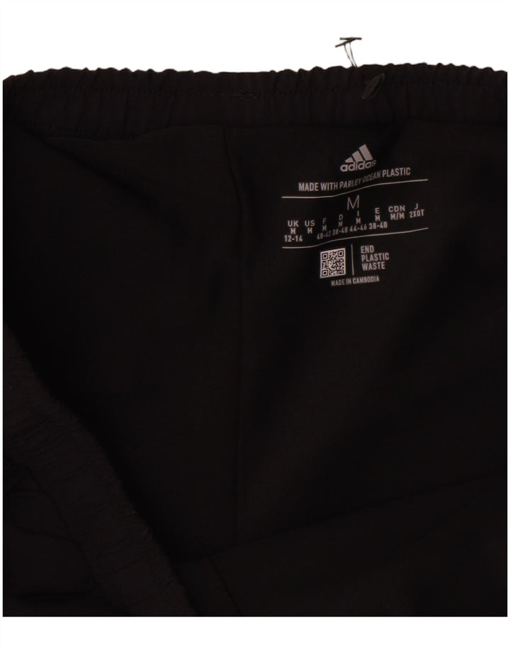Adidas Damen Sportshorts UK 12/14 Medium Schwarz Polyester