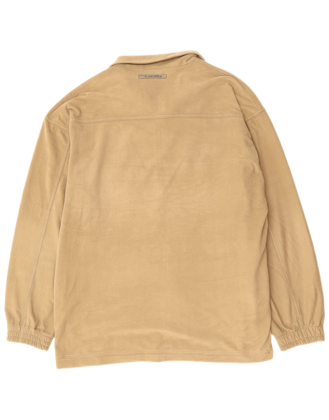 Diadora Herren-Trainingsanzug-Top-Jacke UK 44 XL Beige
