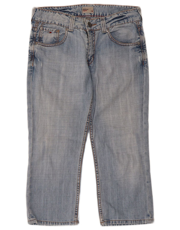 Tommy Hilfiger Damen Capri-Jeans W30 L21 Blaue Baumwolle