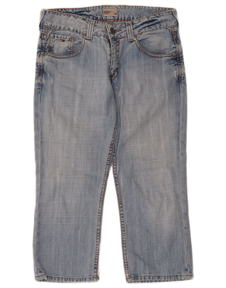 Tommy Hilfiger Damen Capri-Jeans W30 L21 Blaue Baumwolle