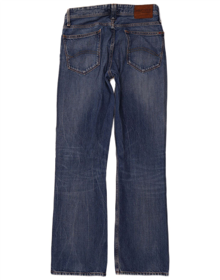 TOMMY HILFIGER Herren Straight Jeans W30 L32 Blaue Baumwolle