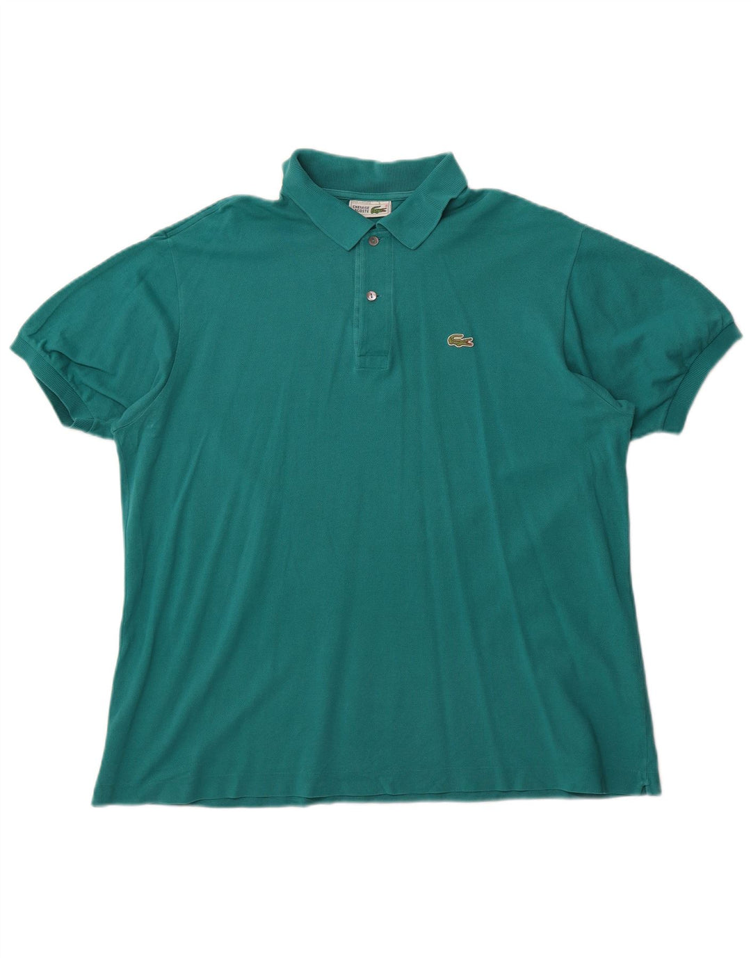 Lacoste Herren-Poloshirt, Größe 5, große grüne Baumwolle