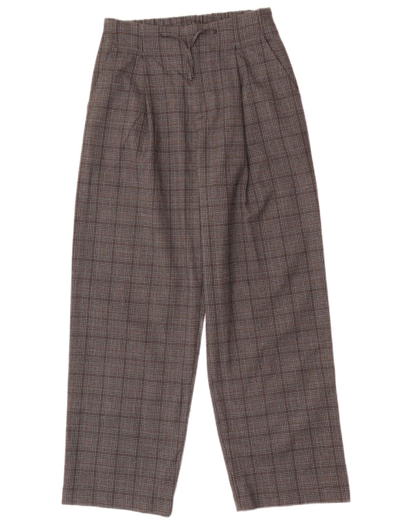 Zara Mädchen-Chinohose mit lockerer Passform, 13–14 Jahre, W25, L26, grauer Hahnentrittmuster
