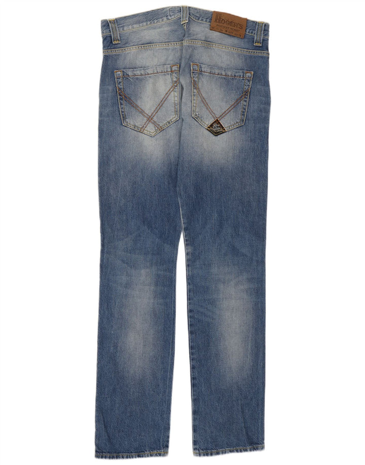 Roy Rogers Herren Straight Jeans IT 48 Medium W34 L35 Blaue Baumwolle