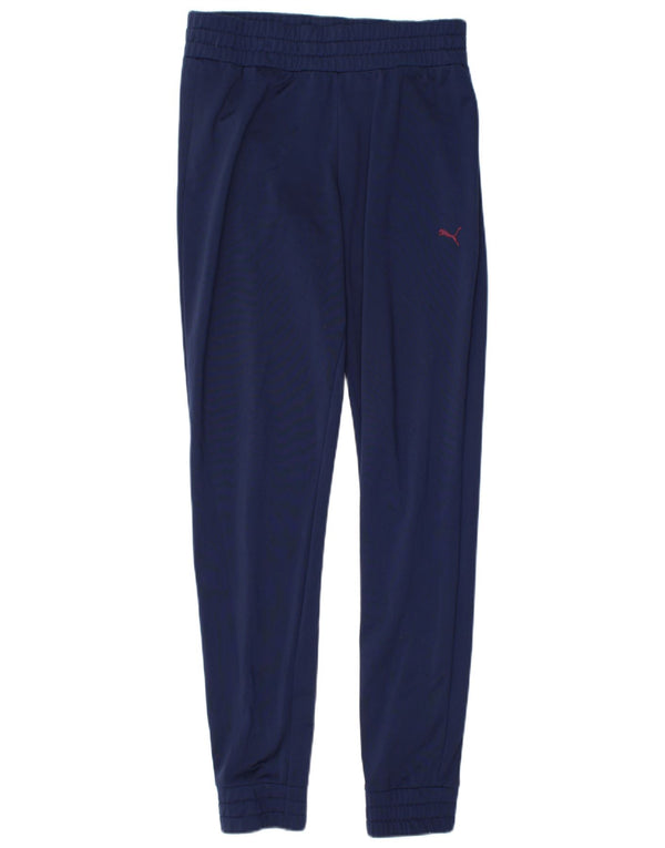 Puma Damen Trainingshose Jogger UK 10 Small Marineblau Polyester