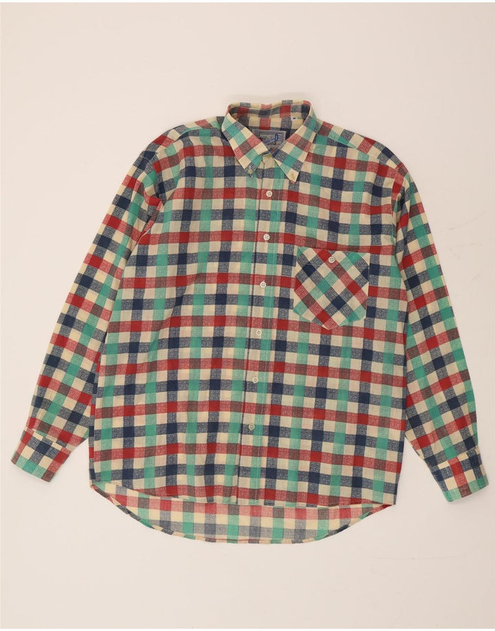 Vintage Herrenhemd Medium Mehrfarbig kariert