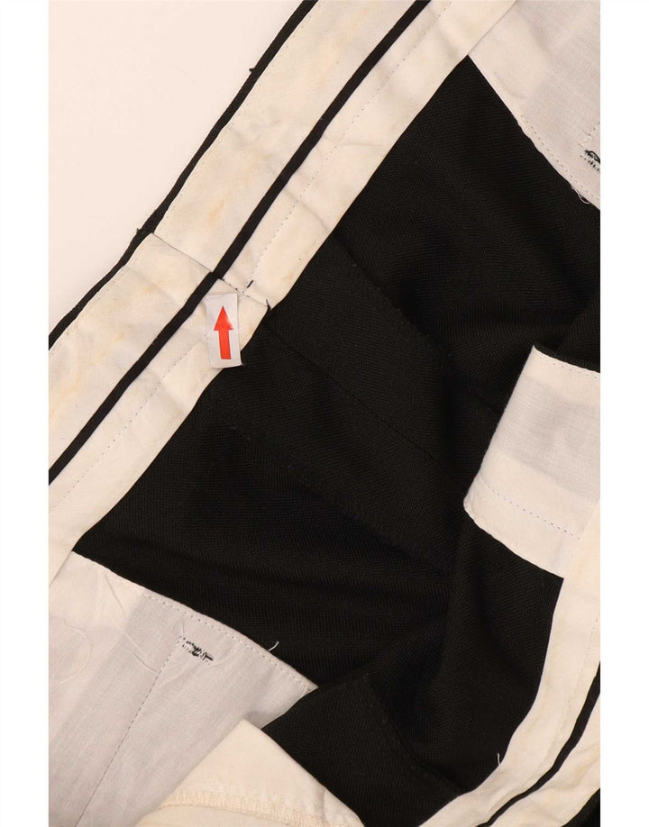 Farah Herren-Anzughose, gerade, W42, L30, Schwarz