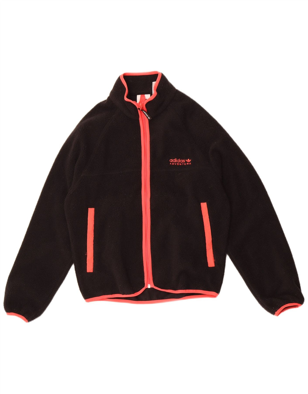 Adidas Damen Übergroße Fleecejacke UK 6 XS Schwarz Polyester