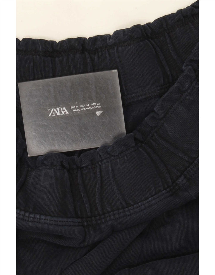 Zara Damen-Hose mit weitem Bein, UK 14, mittleres Marineblau
