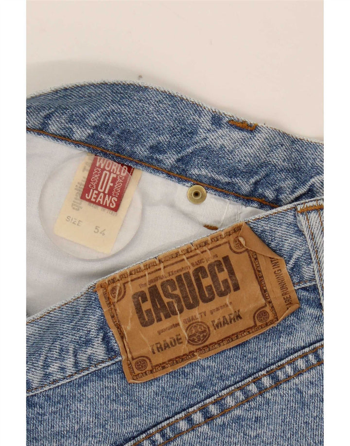 Casucci Herren Straight Jeans W34 L30 Blaue Baumwolle
