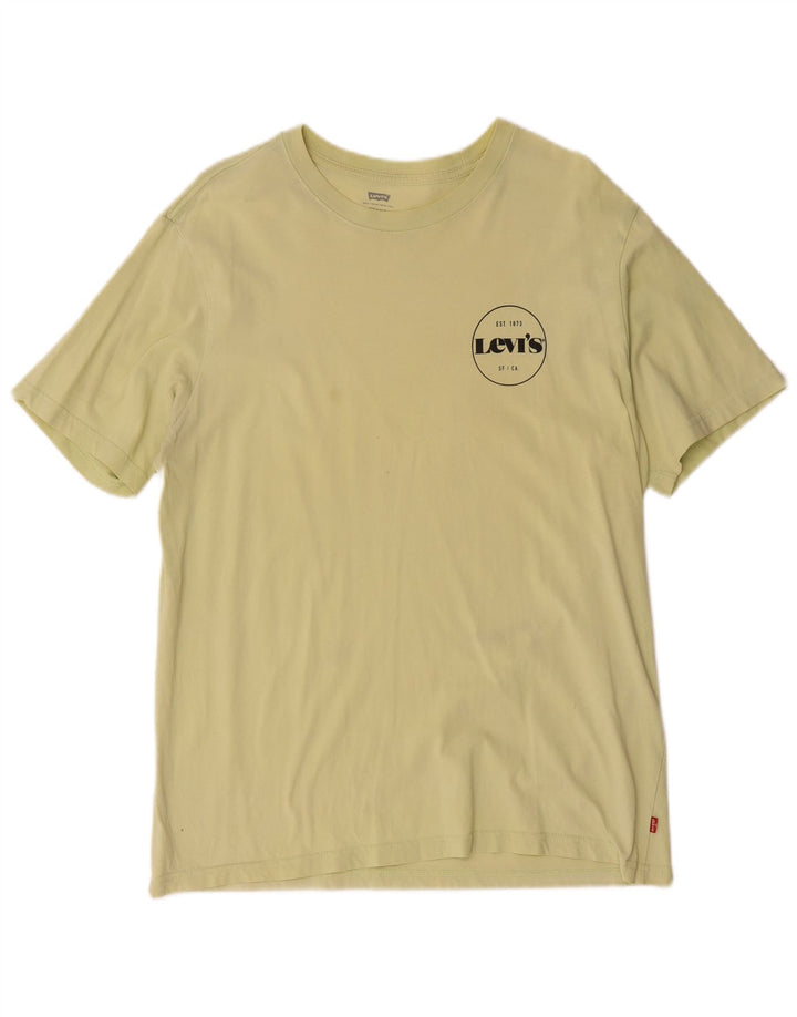 Levi's Herren Relaxed T-Shirt Top aus mittelgelber Baumwolle