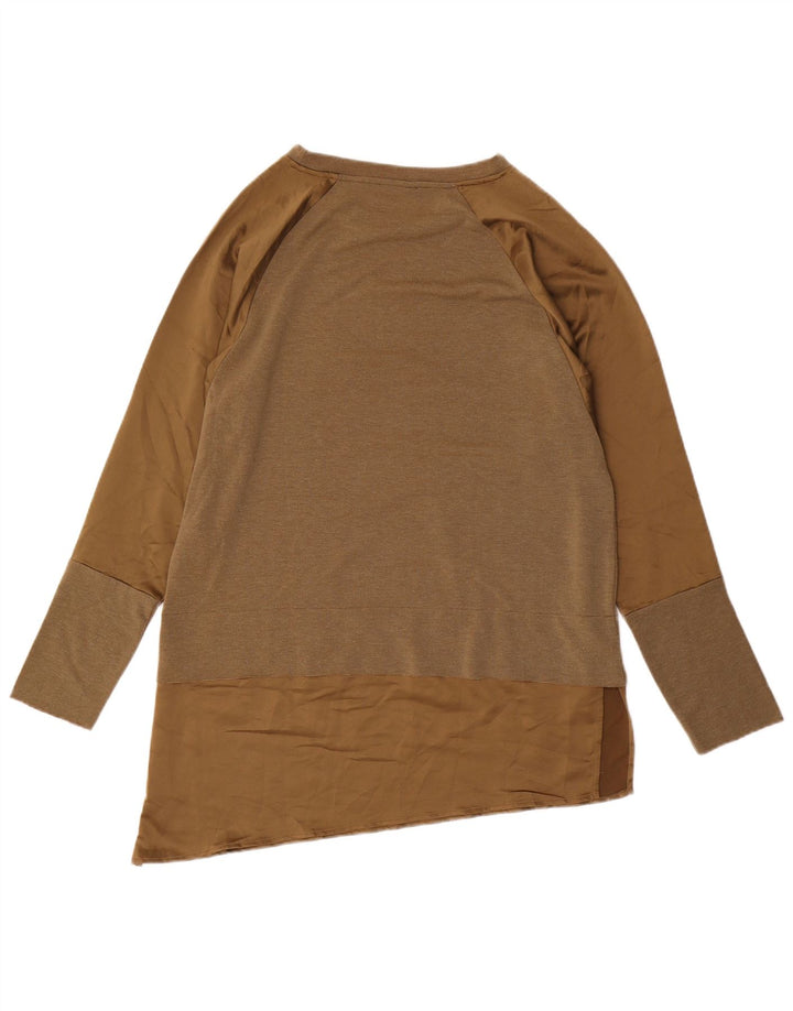 Asymmetrisches Tunika-Oberteil für Damen von Zara, UK 14, Mittelgrün, Polyester