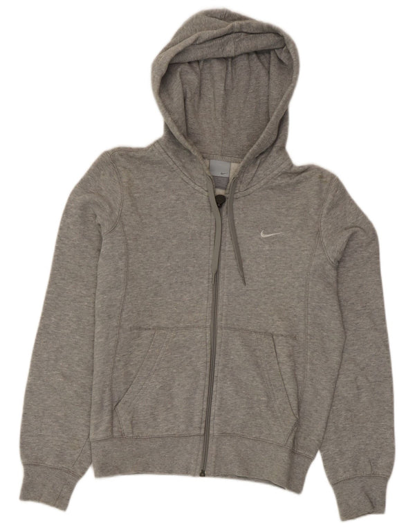 Nike Damen-Pullover mit übergroßem Reißverschluss und Kapuze, UK 6/8 XS, Grau