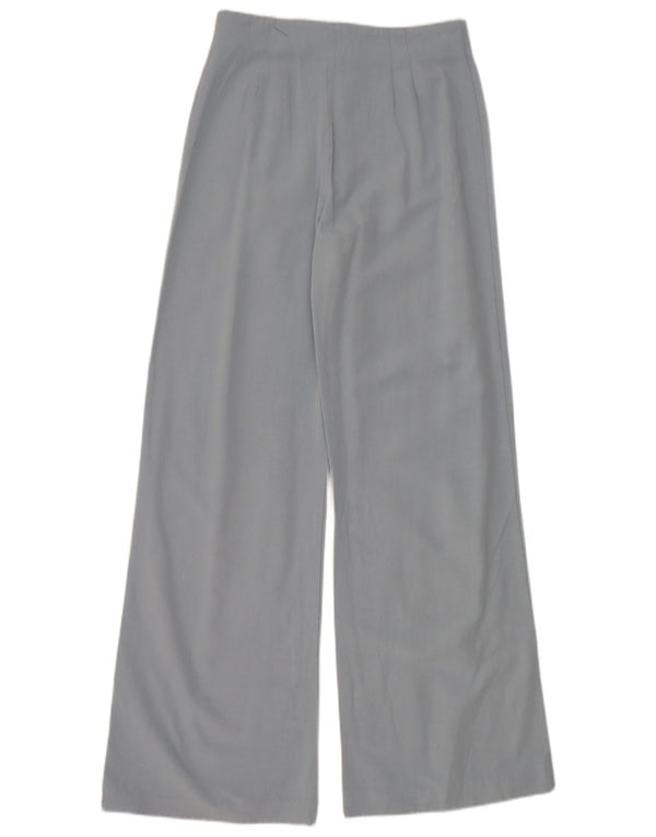 Zara Damen Freizeithose mit weitem Bein, Größe S, W26, L31, Blau