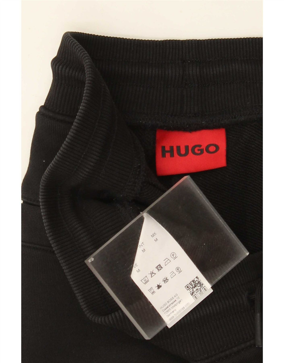 Hugo Boss Herren-Sportshorts aus mittlerer schwarzer Baumwolle