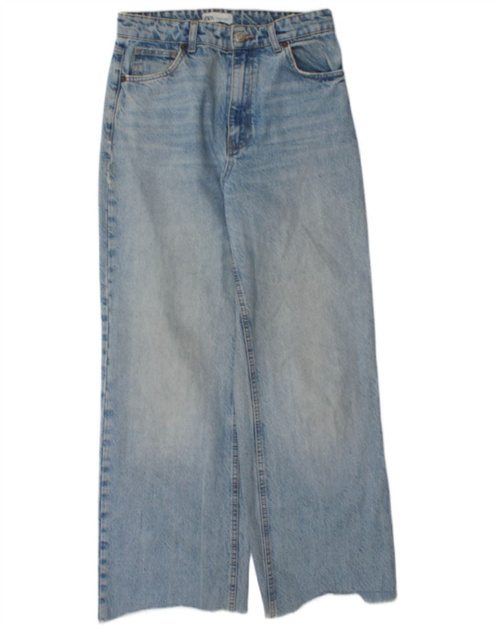 Zara Damen Loose Jeans EU 38 Small W28 L29 Blau