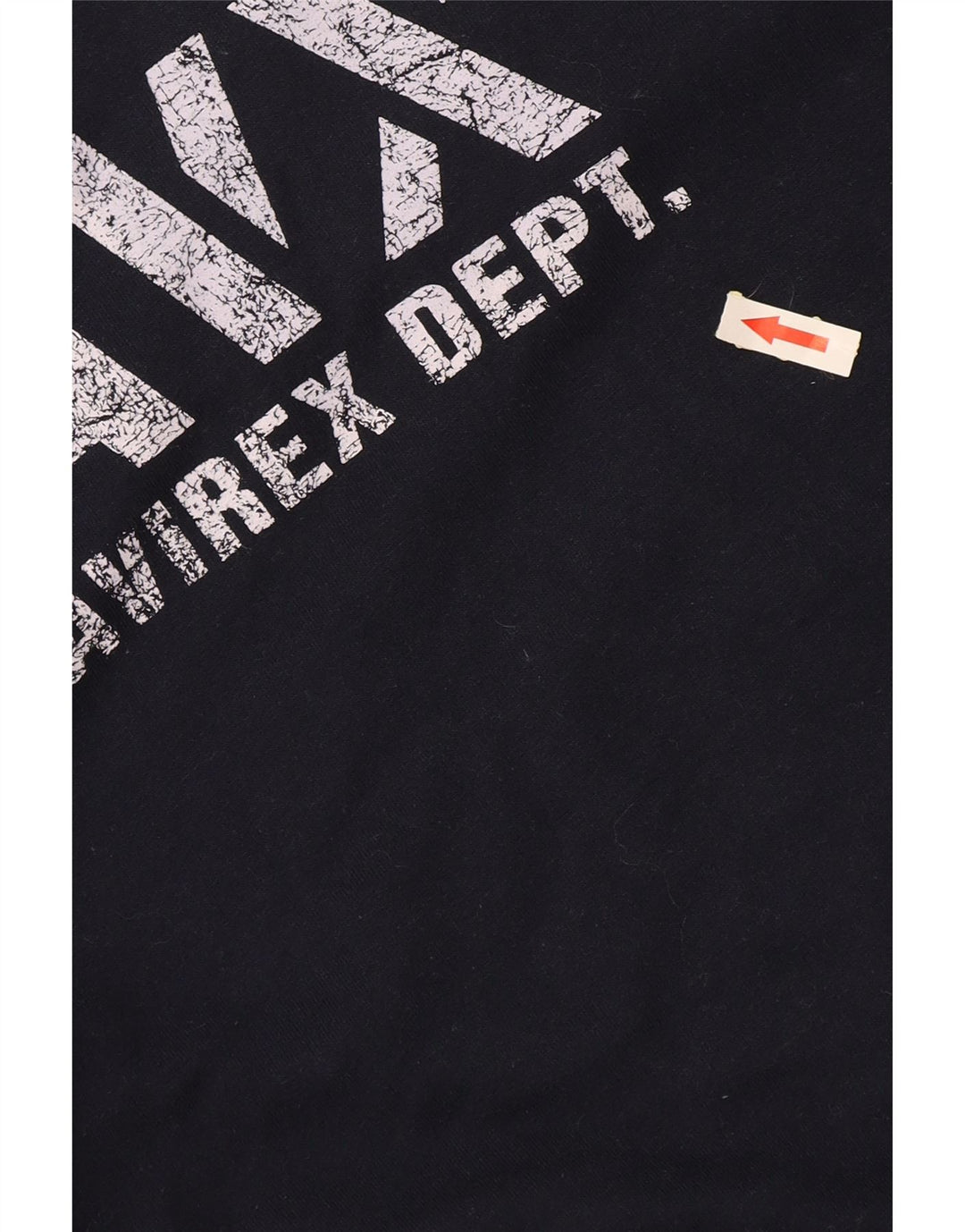 Avirex Womens Graphic Hoodie Pullover UK 14 Medium Marineblau Baumwolle