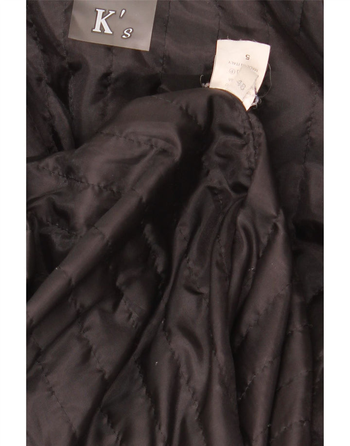 K'S Damen Lederjacke IT 48 XL Schwarz