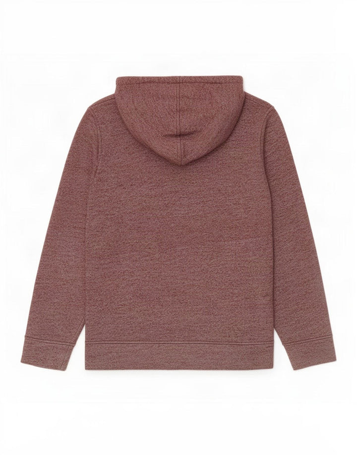 Jack & Jones Herren-Kapuzenpullover mit Grafik, mittleres Burgunderrot, geflecktes Polyester