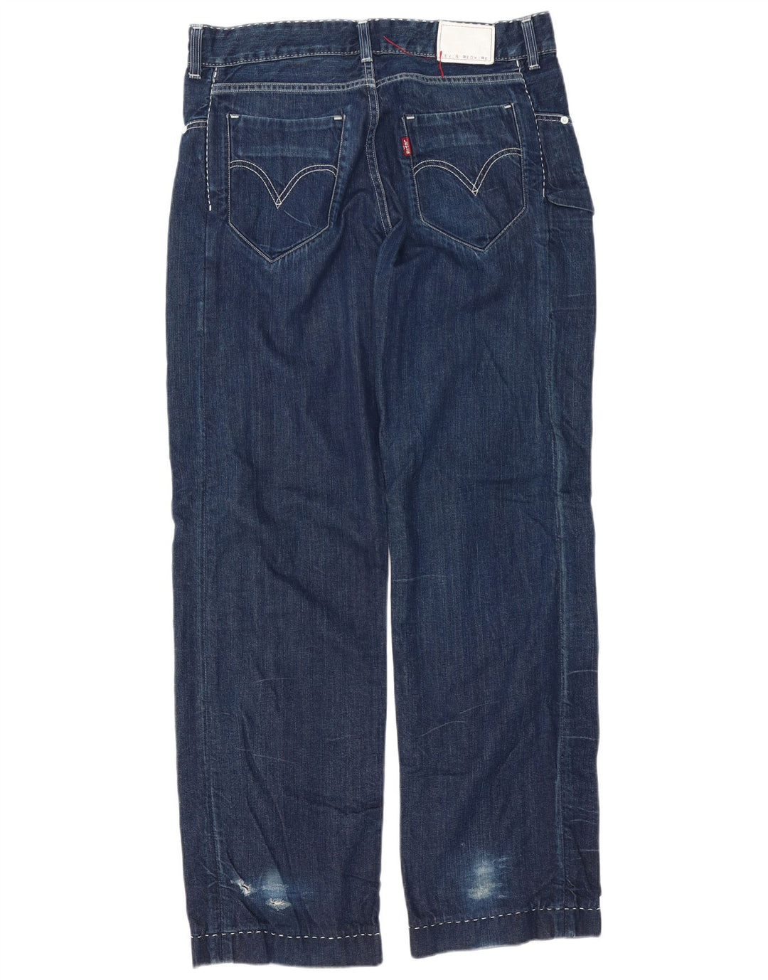 Levi's Herren Straight Jeans W34 L34 Marineblaue Baumwolle