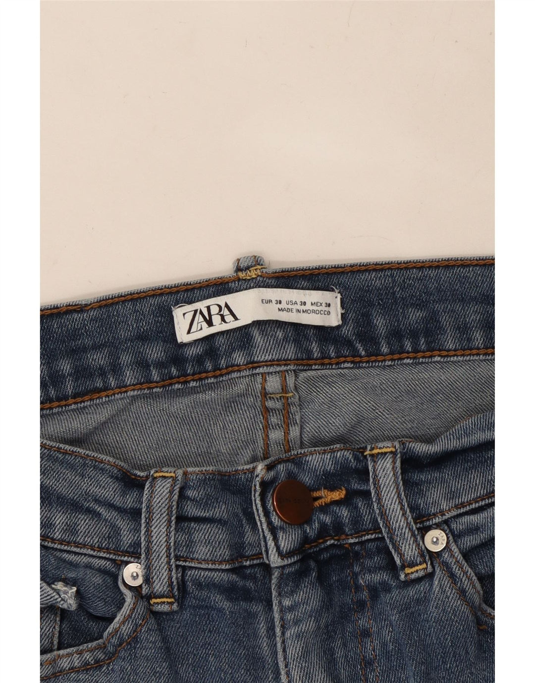 ZARA Herren Slim Jeans EU 38 Small W30 L30 Blau