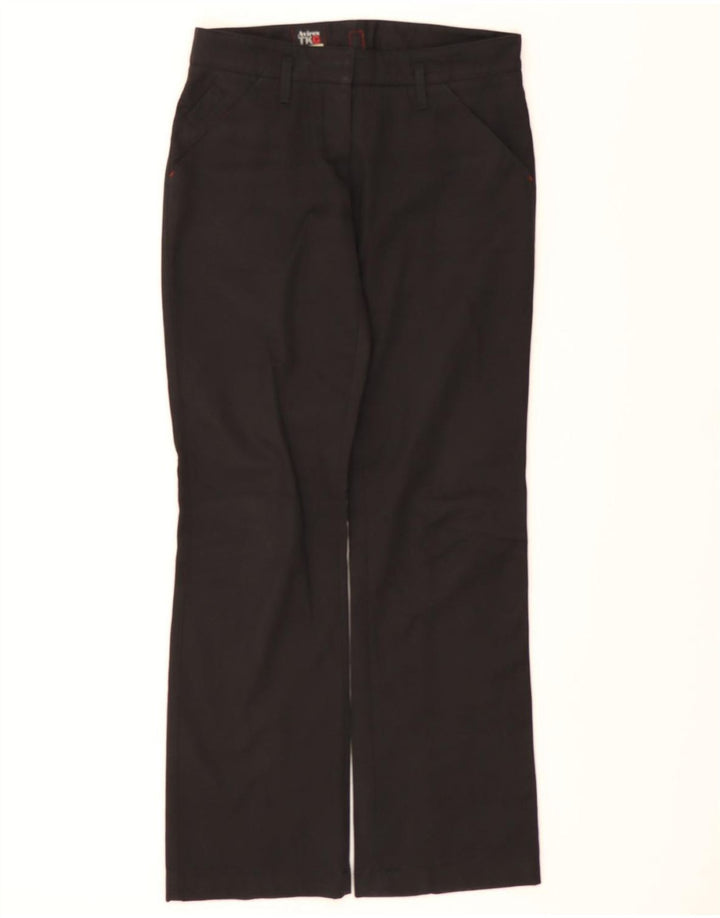 AVIREX Womens Bootcut Windbreaker Trousers IT 40 Small W30 L31 Black Vintage Avirex and Second-Hand Avirex from Messina Hembry 