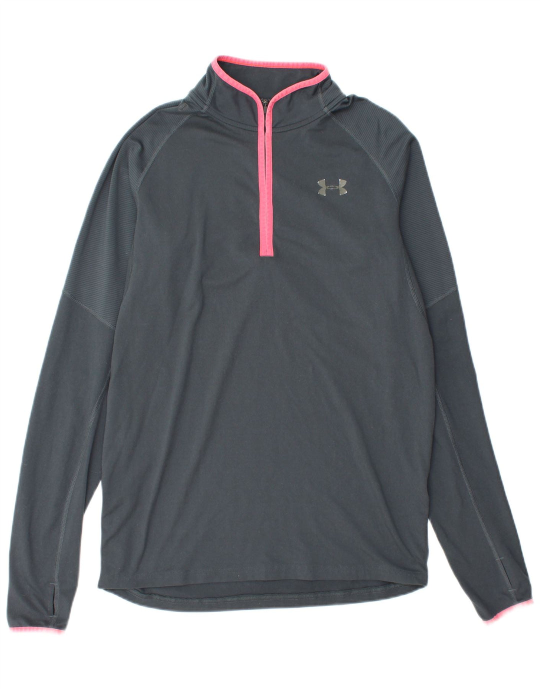 Under Armour Herren-Pullover-Trainingsoberteil mit Reißverschluss und Halsausschnitt, Mittelgrau