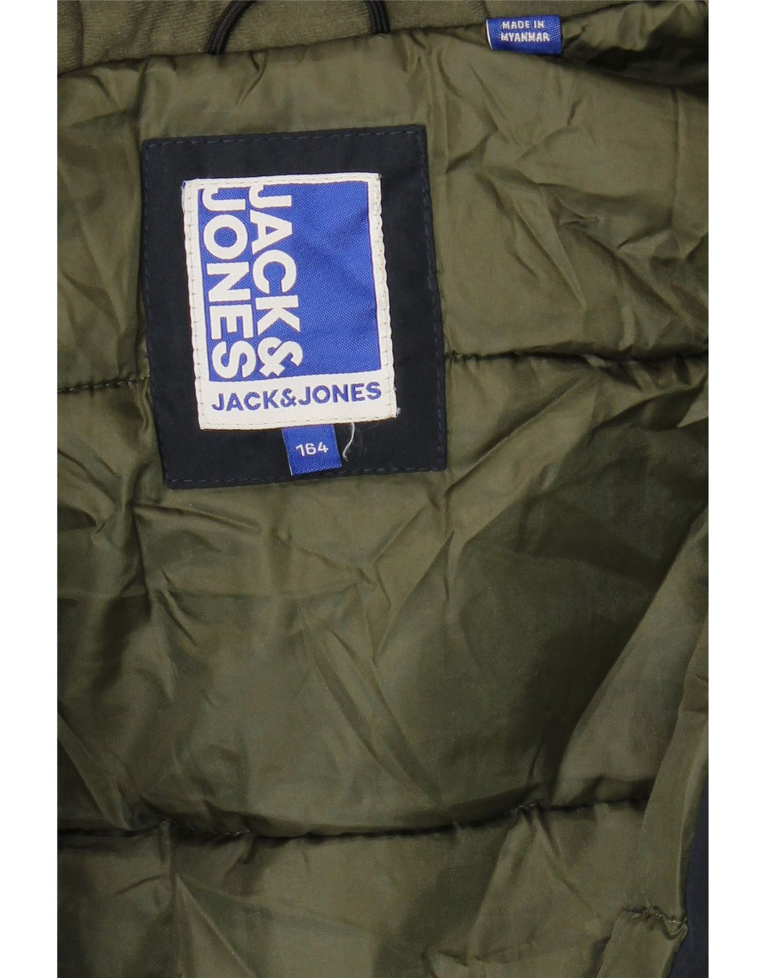 Jack & Jones Jungen-Parka mit Kapuze, 13–14 Jahre, Marineblau