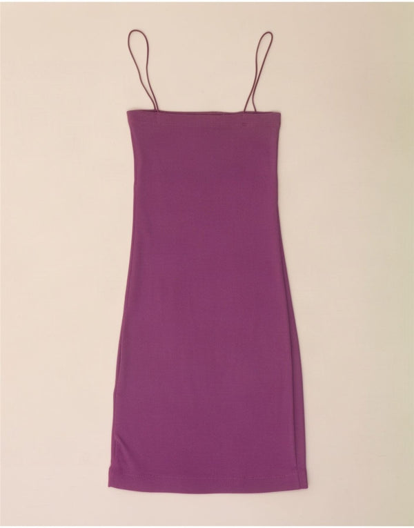 Zara Damen Slip Dress UK 10 Small Lila