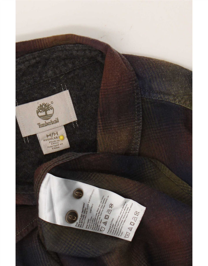 Timberland Herren-Flanellhemd mit normaler Passform, mittelgroße, mehrfarbige Karo-Baumwolle