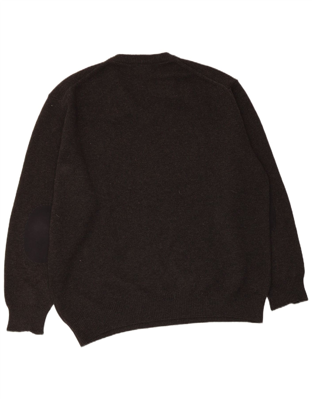 Fred Perry Herren-Pullover mit V-Ausschnitt, große graue Wolle
