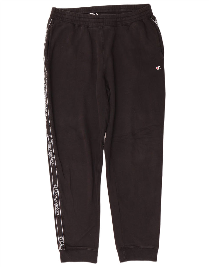 CHAMPION Herren-Trainingsanzug mit Grafik, Jogginghose, XL, Schwarz
