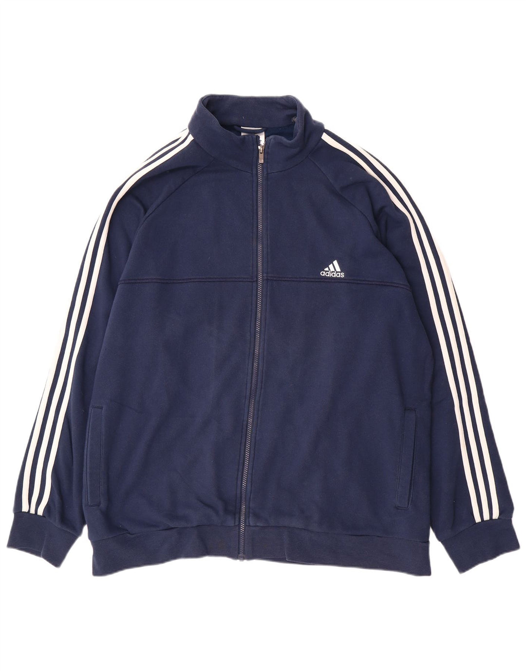 ADIDAS Herren Climalite Trainingsanzug Top Jacke UK 52/54 2XL Marineblau Baumwolle