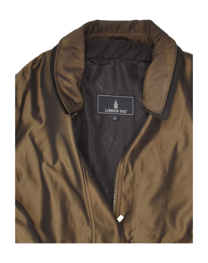 LONDON FOG Womens Windbreaker Jacket UK 16 Large Khaki Polyester | Vintage London Fog | Thrift | Second-Hand London Fog | Used Clothing | Messina Hembry 