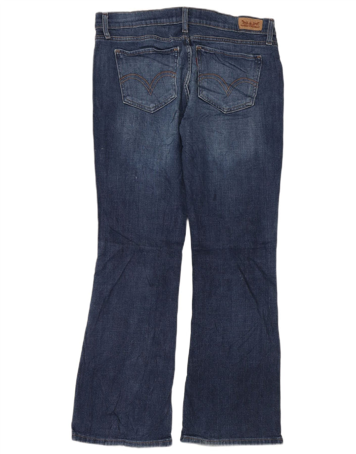 Levi's Damen 524 Super Low Bootcut Jeans W31 L30 Blaue Baumwolle
