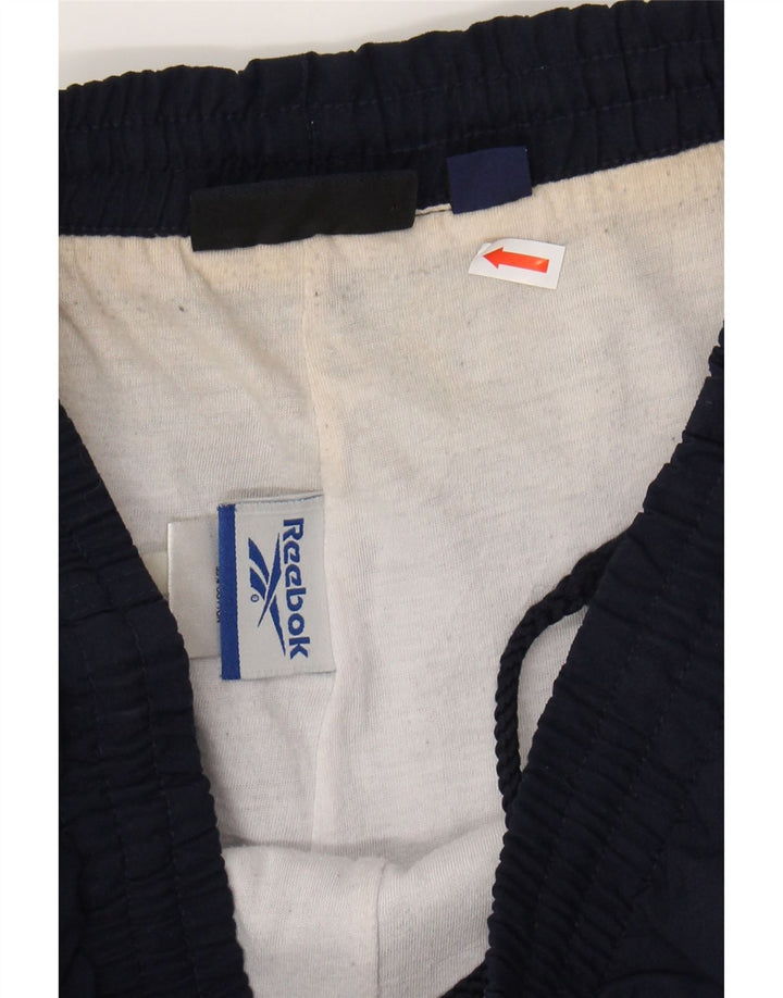 REEBOK Boys Tracksuit Trousers Joggers 14-15 Years  Navy Blue Polyester