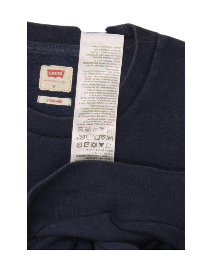 Levi's Herren-Sweatshirt mit Standard-Grafik, mittlere marineblaue Baumwolle