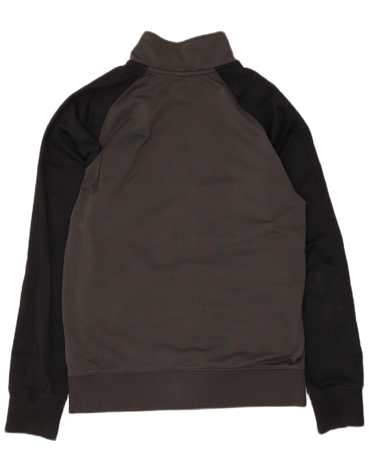 Nike Herren-Trainingsanzugoberteil mit Grafik, Größe S, Grau, Farbblock-Polyester