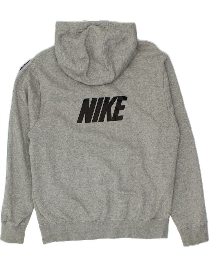 NIKE Mens Graphic Hoodie Jumper Medium Grey Cotton Vintage Nike and Second-Hand Nike from Messina Hembry 