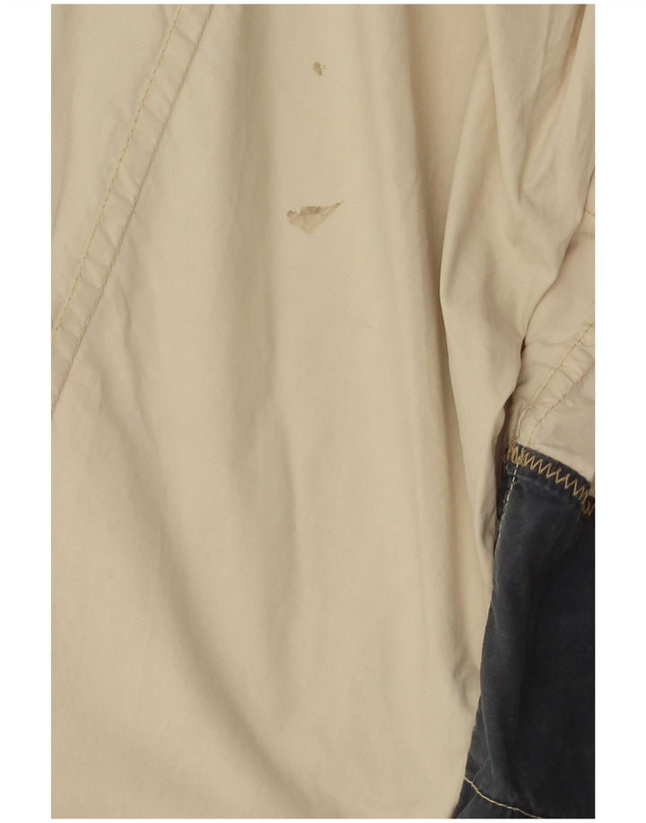Ocean Star Herren-Windbreaker-Jacke IT 46 Small Weiß Colourblock Synthetik