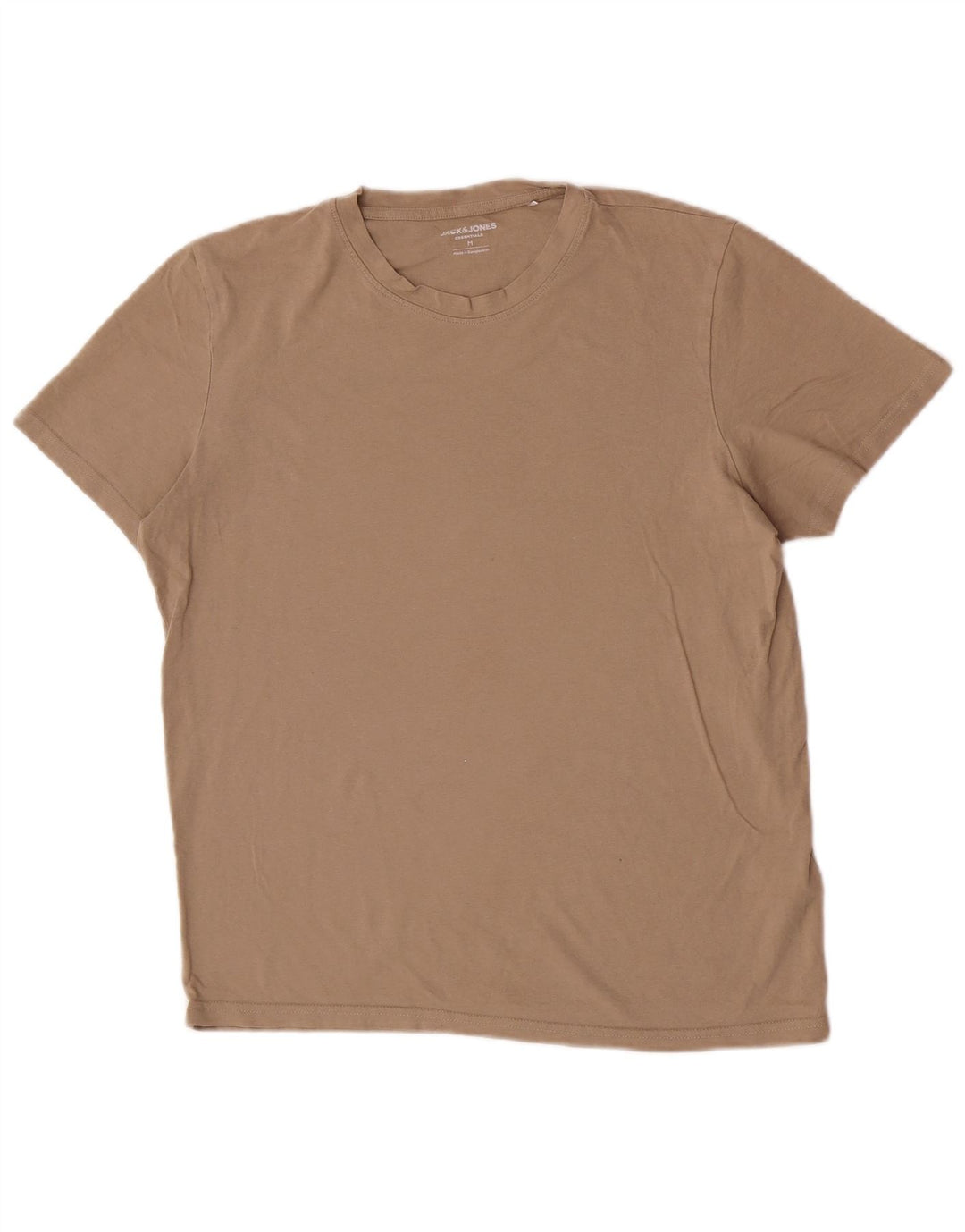 Jack & Jones Herren T-Shirt-Oberteil aus mittelbrauner Baumwolle