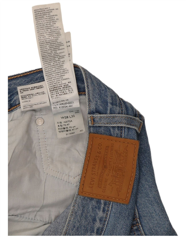 Levi's Damen-Jeans mit weitem Bein, W28, L32, blaue Baumwolle