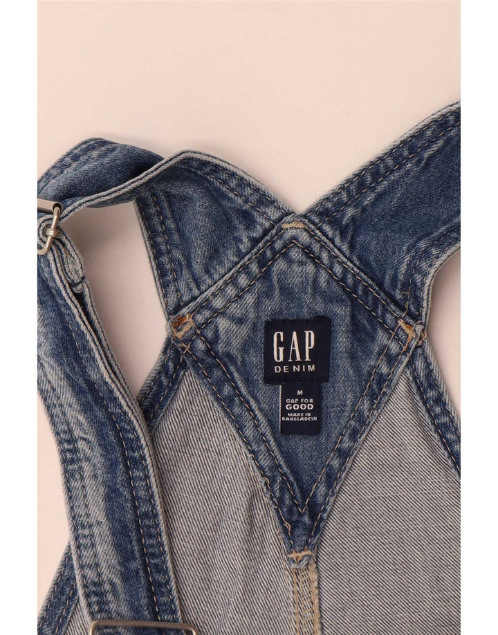 Gap Distressed Latzhose für Damen, Denim-Shorts, Größe M, W36, Blau, Baumwolle